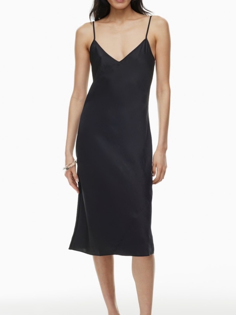 Wilfred Aritizia Black Slip Dress